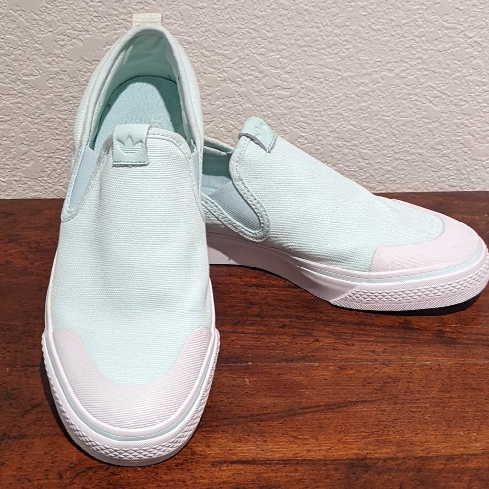 Adidas Nizza Slip On Canvas sneakers - Womens Mint Green